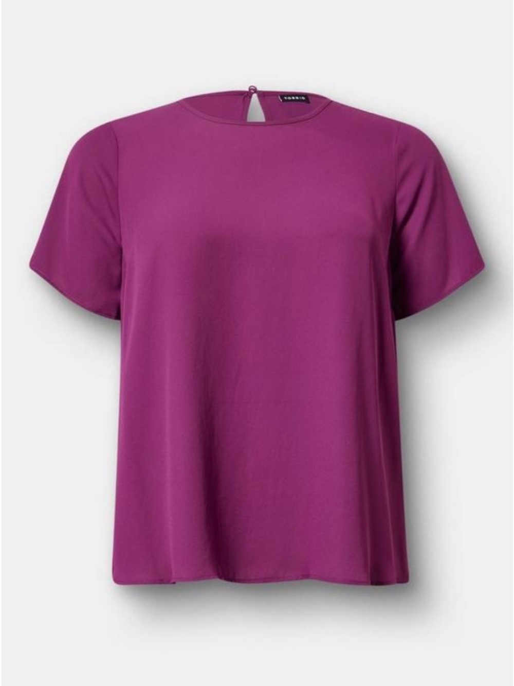 Torrid Abbey Georgette Blouse 00 (US10) Plum Caspia NWT Size